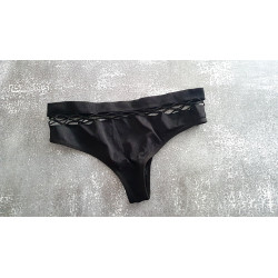 Tanga mit Netz schwarz